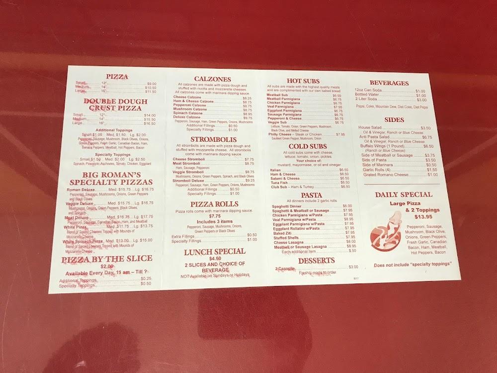 Big Romans Pizza Menu image 4