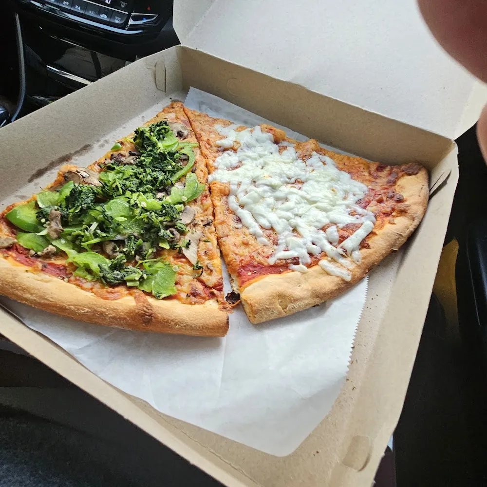 Supposed to Be Once Slice Veggie One Slice Extra Cheese